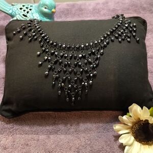 Cascading Hematite Bib Statement Necklace